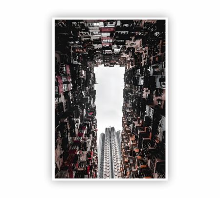 Hong Kong High Rise Building Poster Mockup