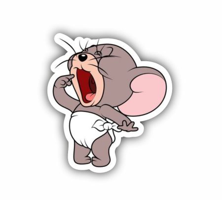Hungry Tuffy Sticker Mockup