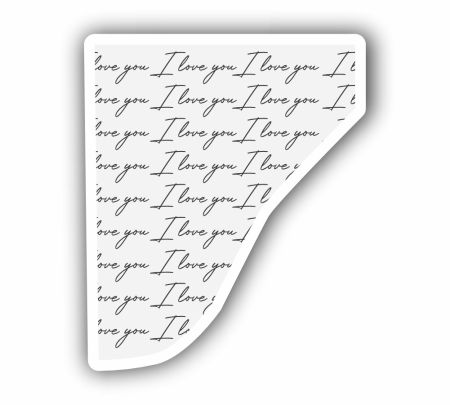 I Love You Sticker Mockup