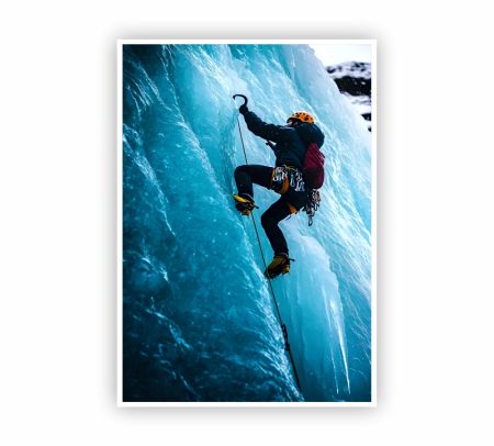 Ice Climbing Poster Mockup