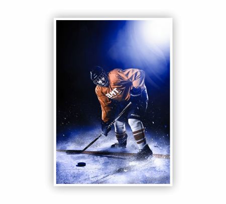 Ice Hockey Poster Mockup