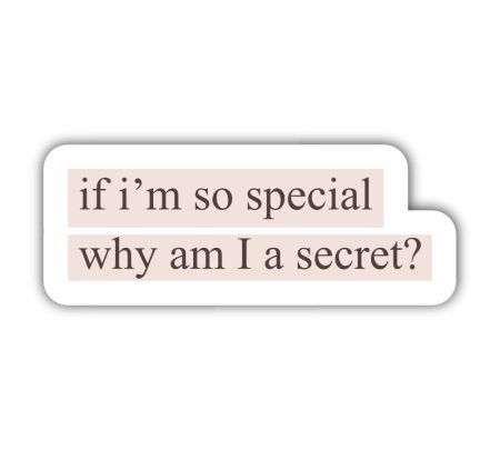 If I Am So Special Why Am I Secret Sticker Mockup