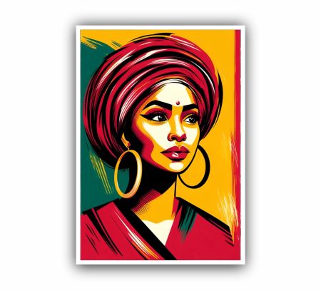Illustration Of Indian Women Poster