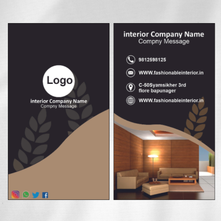 Interior Designer Visiting Card Design 11 Main