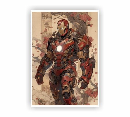 Iron Man Armor Poster Mockup
