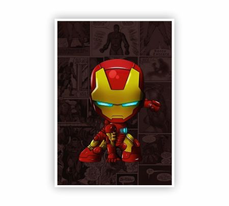 Iron Man – Chibi Hero Poster Mockup