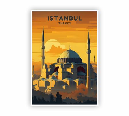 Istanbul Turkey Poster Mockup
