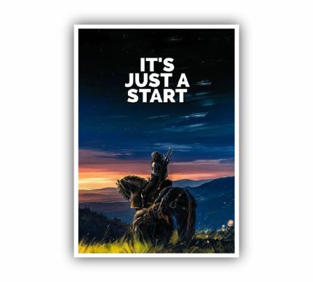 It's Just a Start Poster Mockup