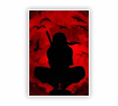 Itachi Uchiha Moon Poster Mockup