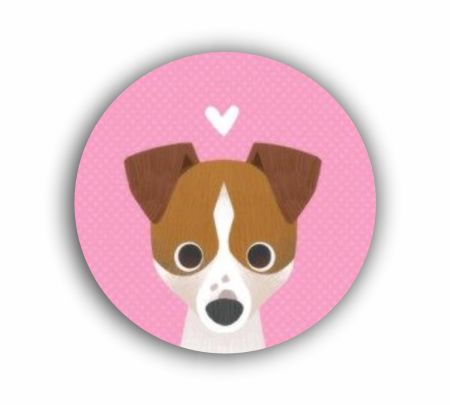 Jack Russell Terrier Sticker Mockup