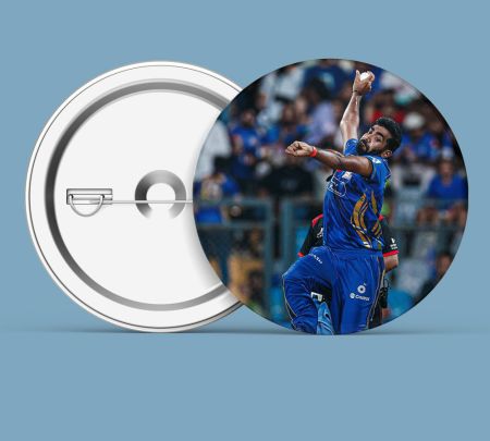 Jasprit Bumrah Action Button Badge Mockup