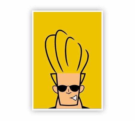 Johnny Bravo Poster Mockup