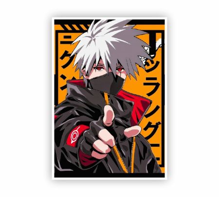 Kakashi Hatake Naruto Anime Poster Mockup