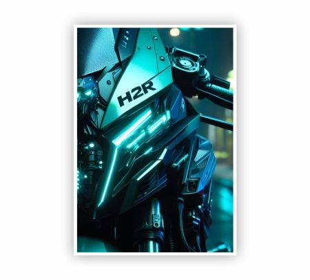 Kawasaki H2R Poster Mockup