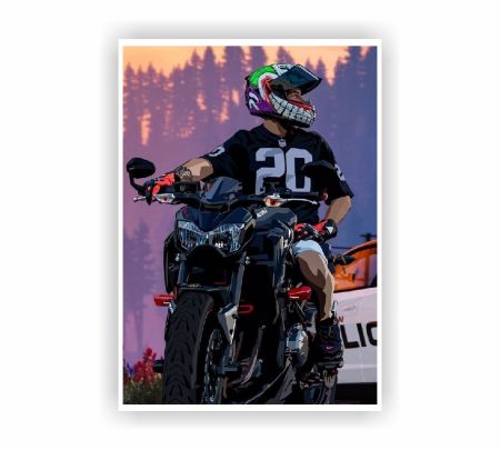 Kawasaki Z900 Poster Mockup