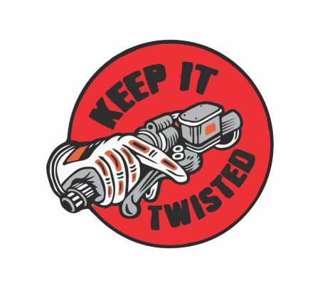 Keep It Twisted Sticker Mockup