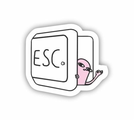 Ketnipz ESC Sticker Mockup