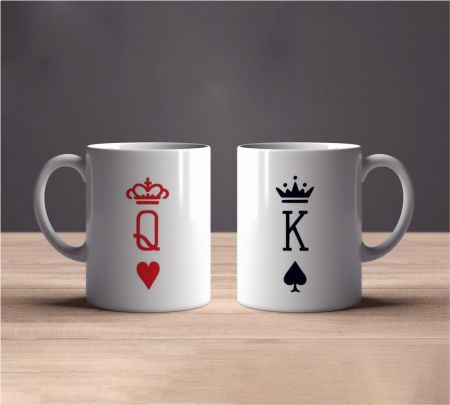 King and Queen Couple Mugs