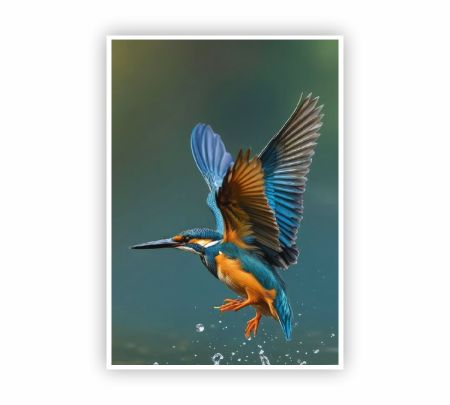 Kingfisher Poster Mockup
