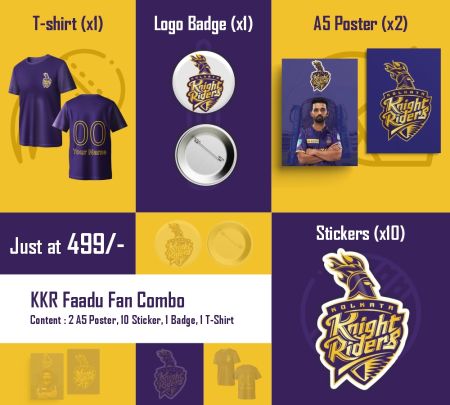 Kolkata Knight Riders Faadu Fan Combo Mockup