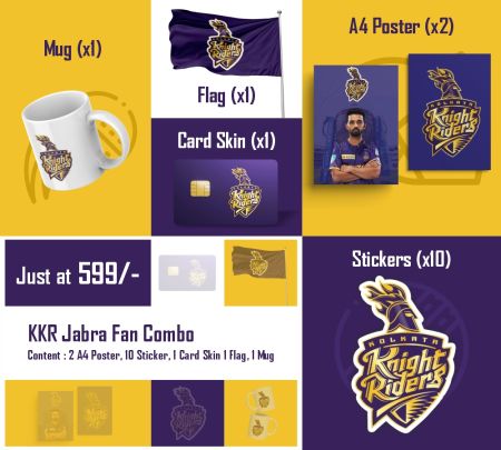 Kolkata Knight Riders Jabra Fan Combo Mockup