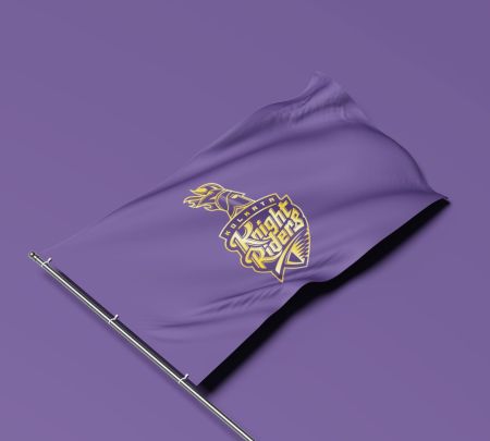 Kolkata Knight Riders Flag Mockup