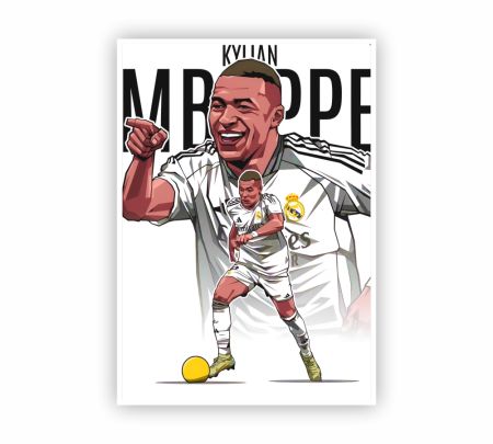 Kylian Mbappe Poster Mockup