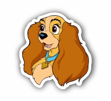 Lady And The Tramp Sticker Mockup