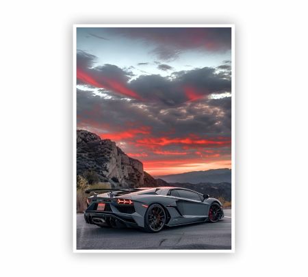 Lamborghini Poster Mockup