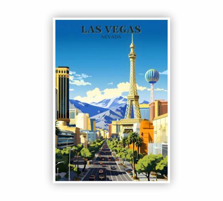 Las Vegas Nevada Poster Mockup