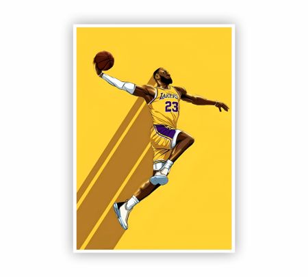 Lebron James Lakers Poster Mockup