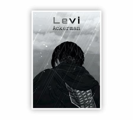Levi Ackerman AOT Poster Mockup