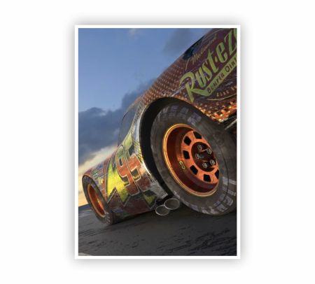 Lightning Mcqueen Car Poster Mockup