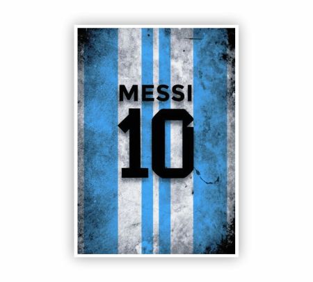 Lionel Messi 10 Argentina Poster Mockup