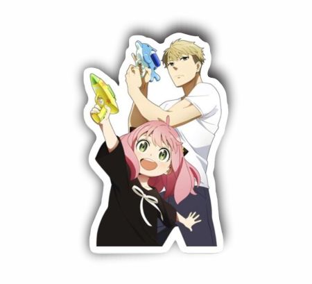 Loid And Anaya Sticker Mockup