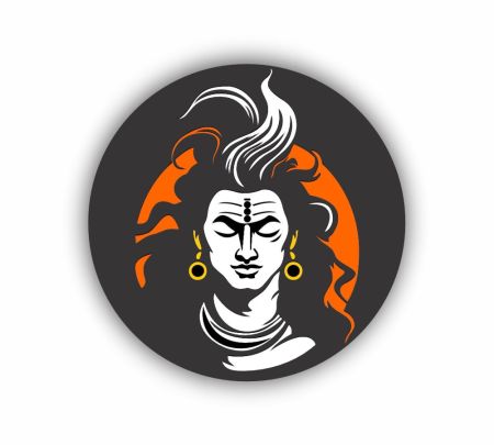Lord Shiva Sticker Mockup
