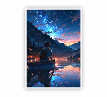 Lost In The Sky Poster Mockup