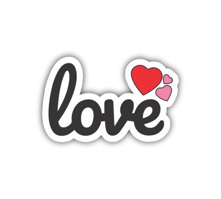 Love 01 Sticker Mockup