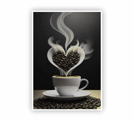 Love for Coffee Poster Mockup