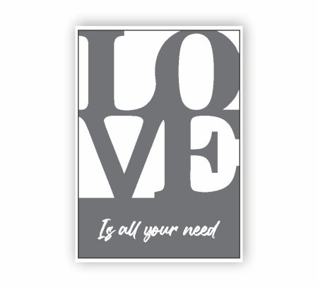 Love Is All Your Need Poster Mockup