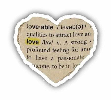 Loveable Heart Sticker Mockup