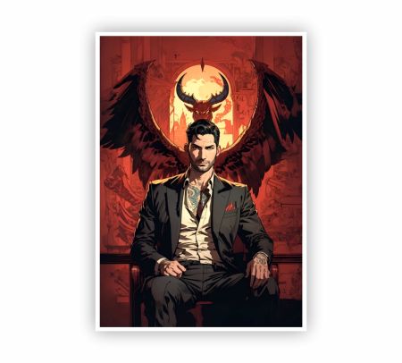 Lucifer Morningstar Poster Mockup
