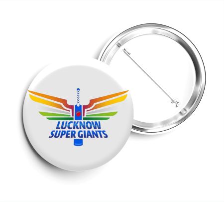Lucknow Super Giants Button Badge Mockup