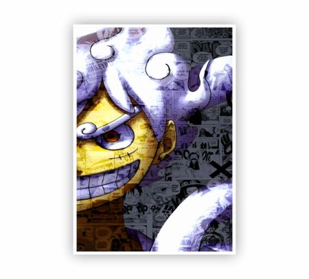 Luffy Gear 5 Poster Mockup