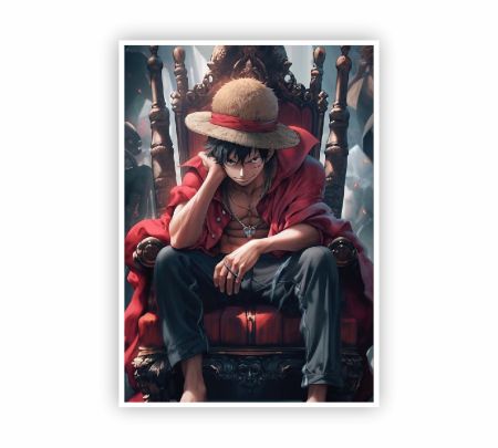 Luffy King of the Pirates Poster Mockup