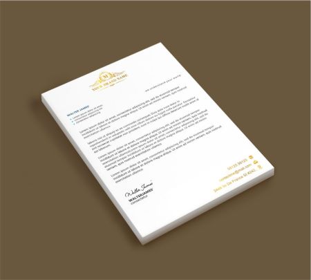 Luxury Letterhead Mockup