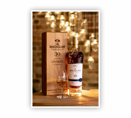 Macallan 30 Years Old Whiskey Poster Mockup