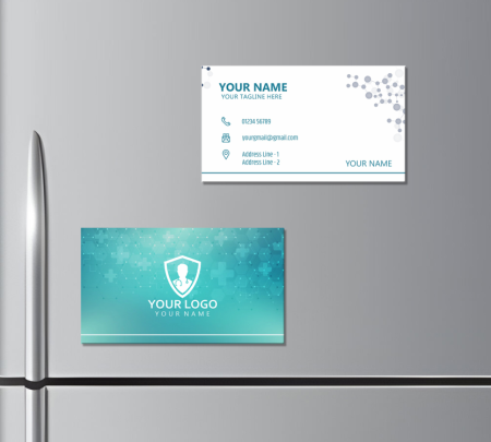 Magnetic Visiting Card Mockup