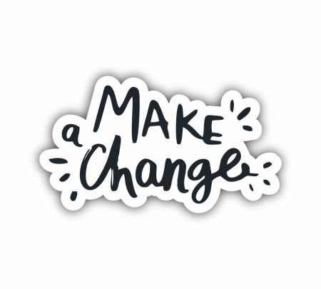 Make Change Sticker Mockup