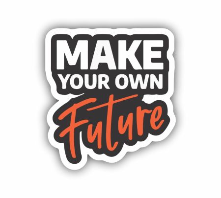 Make Your Own Future Sticker Mockup